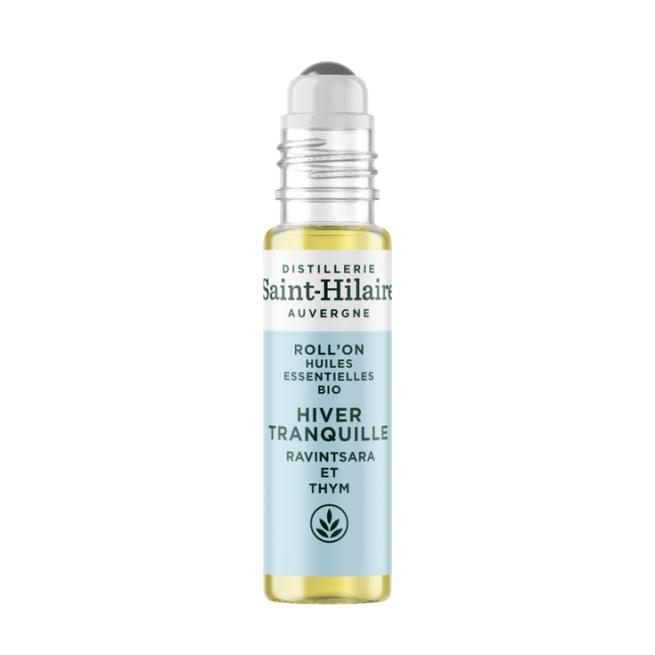 Roll'on aux huiles essentielles Bio, HIVER TRANQUILLE - 10ml - De Saint Hilaire