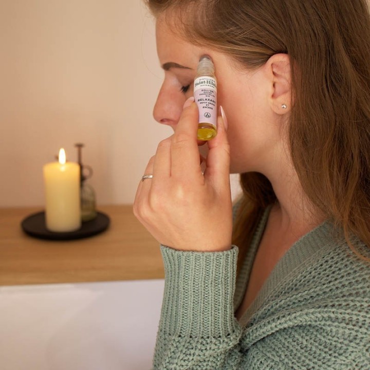 Roll'on aux huiles essentielles Bio,  RELAXANT - 10ml - De Saint Hilaire