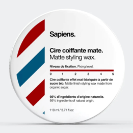 Cera styling biologica a base di zucchero - Tenuta forte - Effetto opaco - 60ml - Sapiens
