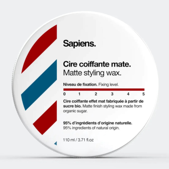 Cera styling biologica a base di zucchero - Tenuta forte - Effetto opaco - 60ml - Sapiens