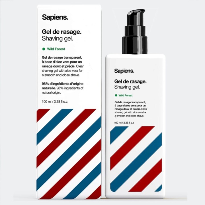 Gel de rasage, protecteur et lubrifiant - Enrichi en Aloe - 100ml - Sapiens