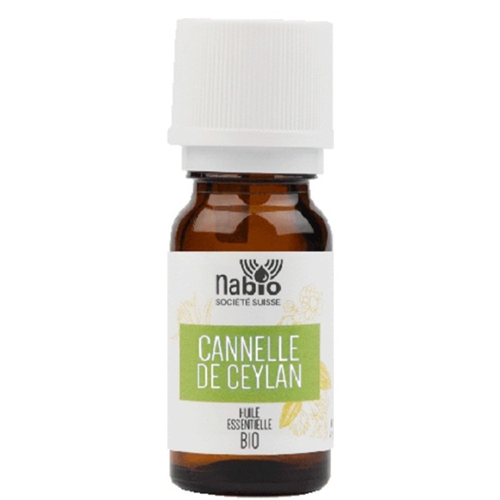 Olio essenziale di cannella di Ceylon, corteccia (100% naturale e biologico) - 5ml - Nabio