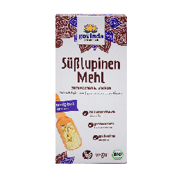 BIO-Süßlupinenmehl - Reich an Ballaststoffen und Proteinen, glutenfrei - 300g - Govinda