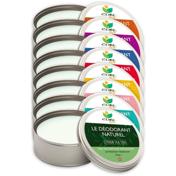 Déodorant crème Suisse & BIO au bicarbonate, Rose - 60g - Curenat