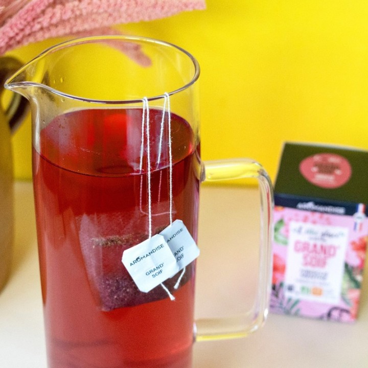 L'éthé Glacé "Grand soif" - Thé glacé Hibiscus & Menthe - 20 sachets - Aromandise