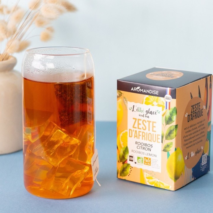 L'éthé Glacé "Zeste d'Afrique" - Thé glacé Rooibos & Citron - 20 sachets - Aromandise