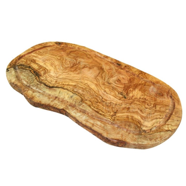 Planche à découper en bois d'olivier - env. 45cm  - Olivenholz Erleben