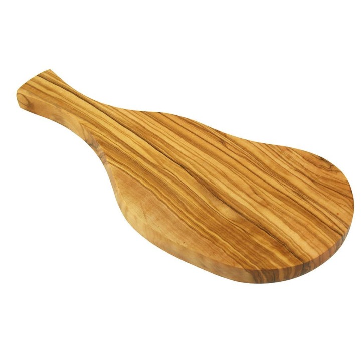 Planches à beurres ou à oignons, en bois d'olivier - env. 25 à 29cm  - Olivenholz Erleben