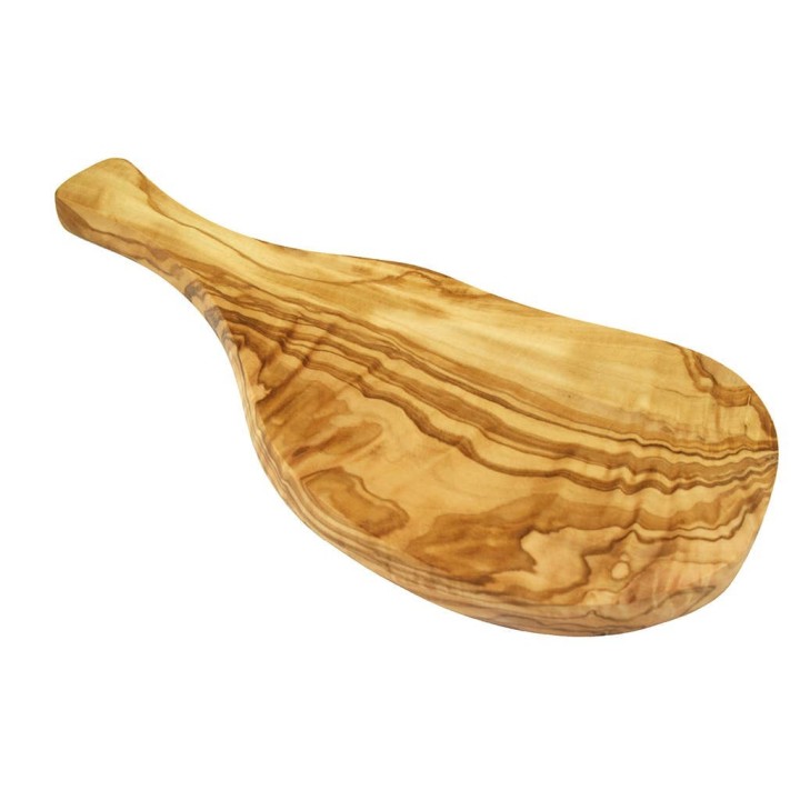 Planches à beurres ou à oignons, en bois d'olivier - env. 25 à 29cm  - Olivenholz Erleben