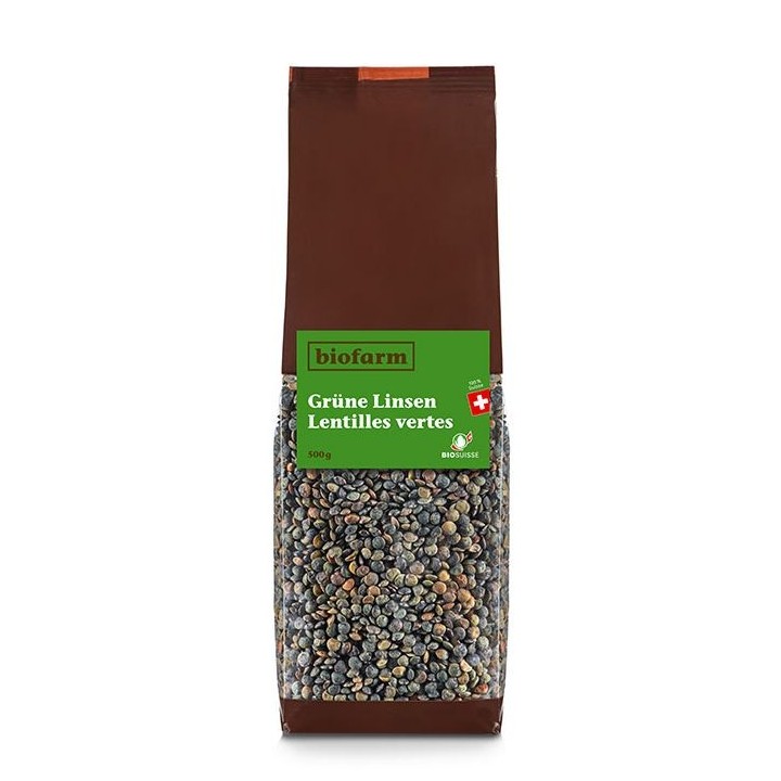 Lentilles vertes Anicia BIO (Suisse) - 500g - Biofarm