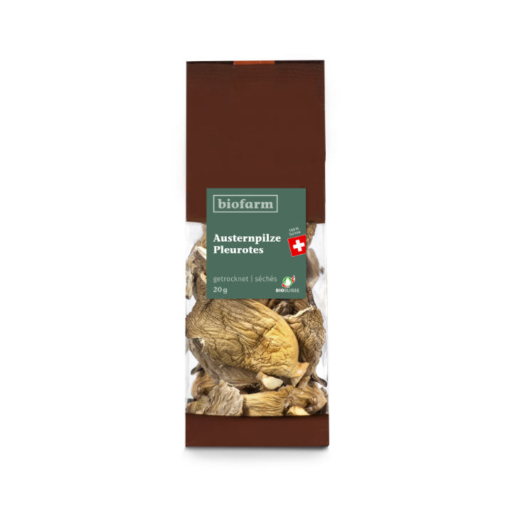 Funghi ostrica secchi bio (Svizzera) - 20g - Biofarm