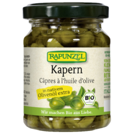 Kapern in Olivenöl BIO (Italien) - 120g - Rapunzel