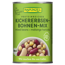 Fagioli e ceci secchi biologici in scatola (Italia) - 400g - Comvita Rapunzel