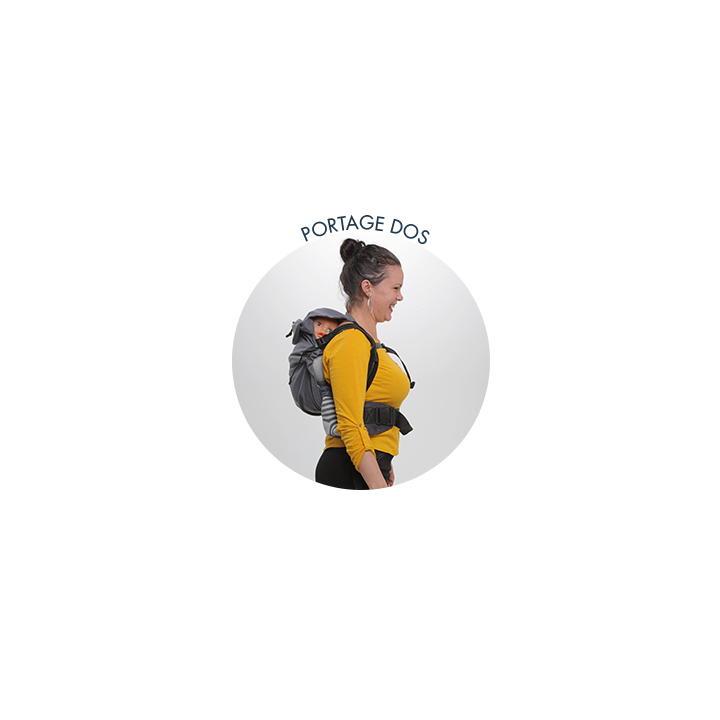 Porte-bébé préformé, NEO v2, intuitif et rapide à installer - Galet - NéoBulle
