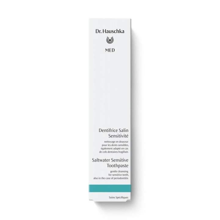 Dentifrice Salin Sensitive Bio (NaTrue), nettoie en douceur les dents sensibles - 300ml - Dr. Hauschka