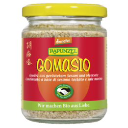 Condimento biologico ed equo-solidale Gomasio, sesamo e sale marino (Demeter, Egitto) - 100g - Rapunzel