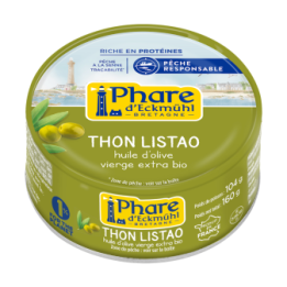Thunfisch Listao, in Olivenöl (Verantwortungsvolle Fischerei, Frankreich) - 160g - Phare d'Eckmühl