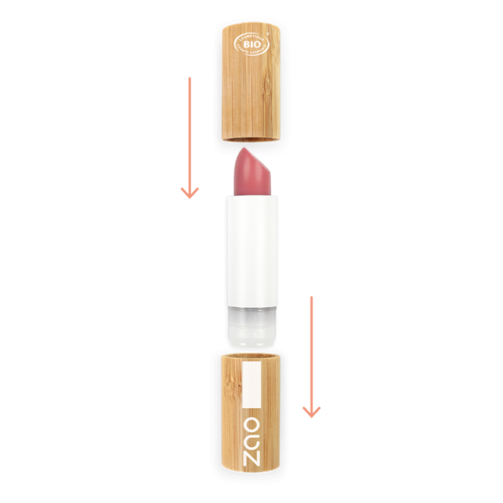 Baume Color & Repulp, Hydrate et repulpe, Rose nude - 100% naturel, Bio & Vegan - N°485 - Zao