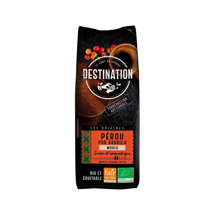 Kaffee Peru reiner Arabica (gemahlen) Max Havelaar - 250 g - Destination