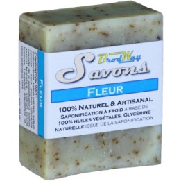 Handwerk NATURSeife (hergestellt in der Schweiz)  - "Blume" -  ~85g - BrodWay