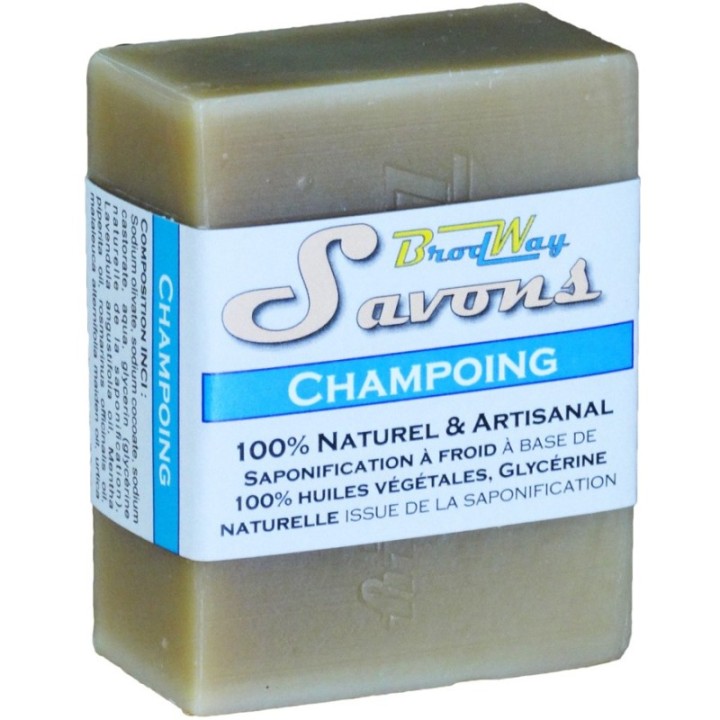 Handwerk NATURSeife (hergestellt in der Schweiz)  - "Champoing" -  ~85g - BrodWay