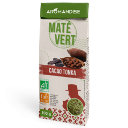 Maté vert sauvage du Brésil, Cacao & Tonka - Bio & Fairetrade - 100g - Aromandise