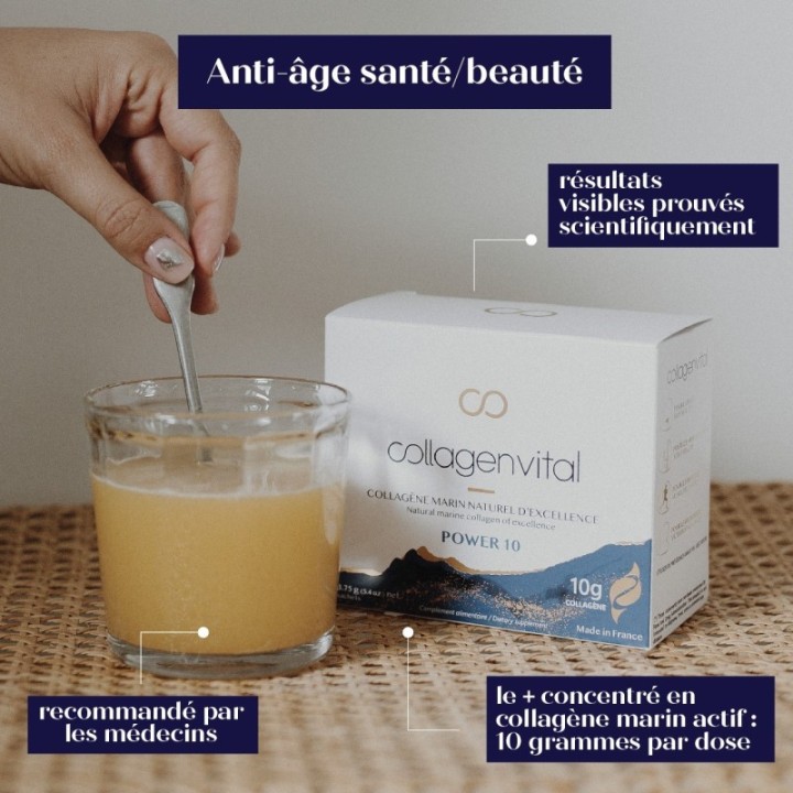 Collagen Vital Power, reines Meereskollagen in hoher Konzentration - 30 Beutel, 307,5g - Vita