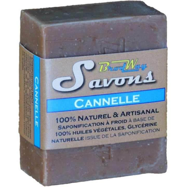 Handwerk NATURSeife (hergestellt in der Schweiz)  - "Zimt" -  ~85g - BrodWay