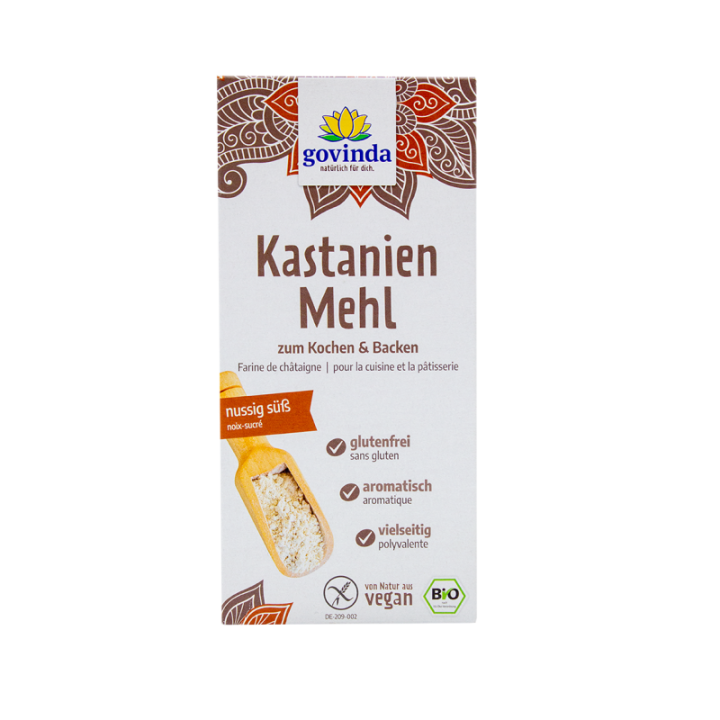 BIO Kastanienmehl natur (Deutschland) - 500g - Govinda