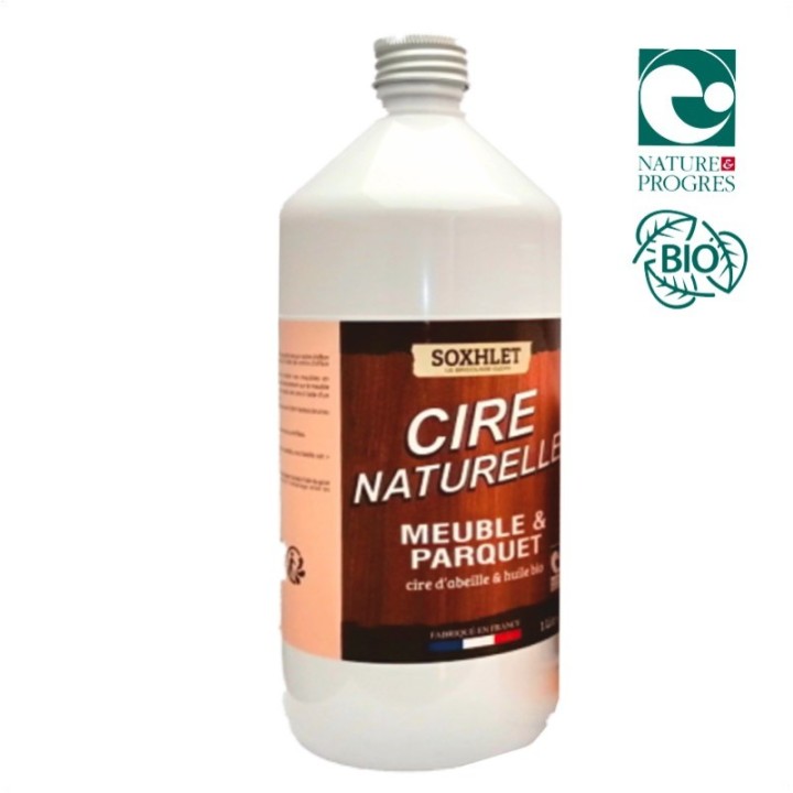 Cire naturelle liquide pour meuble et parquet - 1 Litre - 3 Abeilles