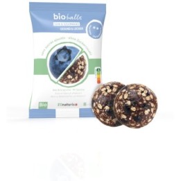 BioBalls, Les boules saines et gourmands à la Spiruline, sans sucres ajouté - Spiruline-Myrtille - 2x15g - BIOnaturis