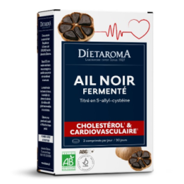 Fermentierter schwarzer Knoblauch Bio, eine Schatztruhe voller Vorteile - 60 Tabletten - Dietaroma