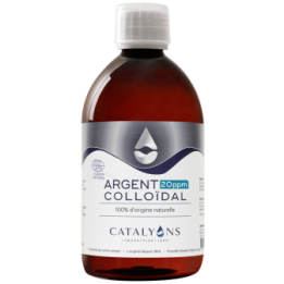 Argent Colloïdal, 100% naturel et dynamisé, 20 PPM - 500ml - Catalyons