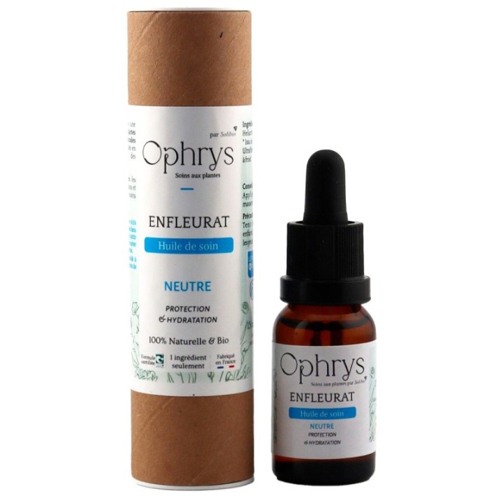 Bio-Enfleurat Neutral – Pflanzliche Pflege, Feuchtigkeitsspendend und Schützend für empfindliche Haut – 15ml – Ophrys