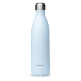 Bouteille en inox isotherme à double paroi, Pastel Bleu - 750ml - Qwetch 