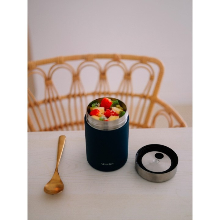 Boîte repas Isotherme (ou soupe) en inox à double paroi - Graniote - 600ml - Qwetch
