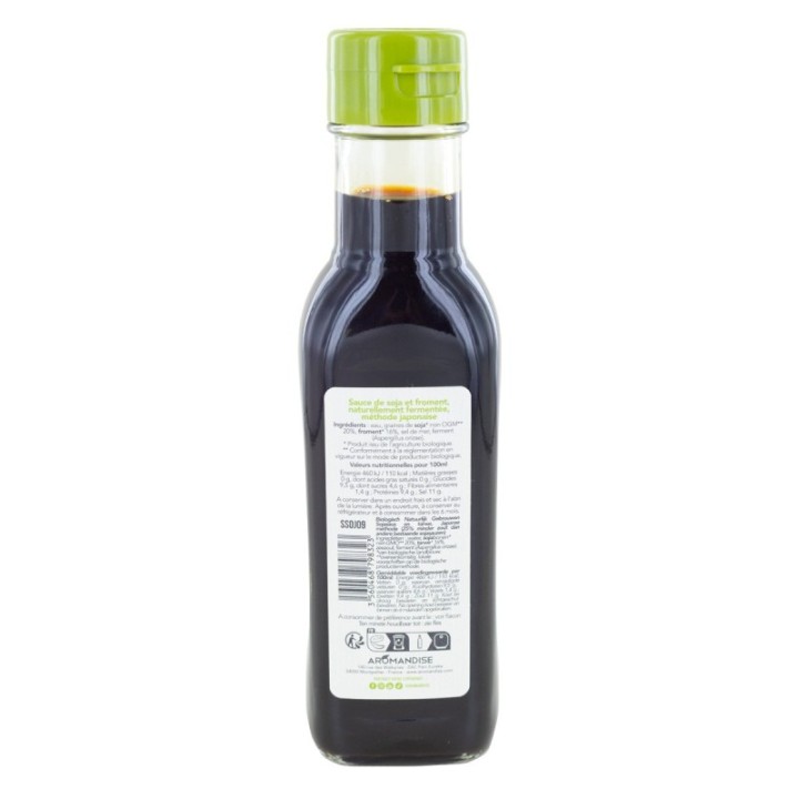 Sojasauce, Shoyu, Salzreduziert (25% weniger Salz) - 152ml - Aromandise