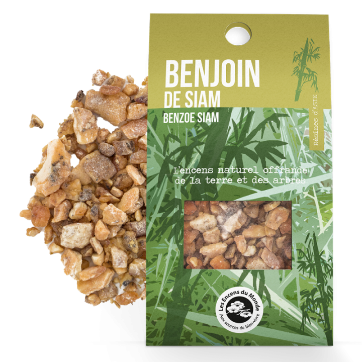 Resina di benzoino del Laos (incenso naturale) - 20g - Les encens du monde