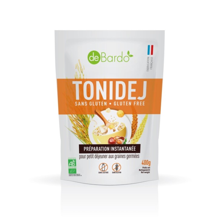 Gekeimtes Getreide und Mandelmilchpulver "CéréaDej" BIO, Glutenfrei - 500g - De Bardo