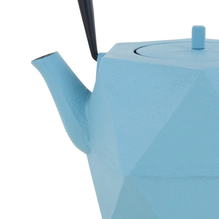 ORIGAMI teiera in ghisa, blu rilassante, con filtro in acciaio inox - 0,8 litri - Aromandise