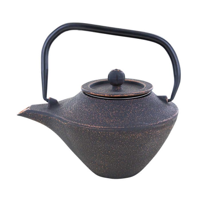 Théière en fonte, TENSEI, Noir profond et Bronze, avec filtre inox - 0,5 litre - Aromandise