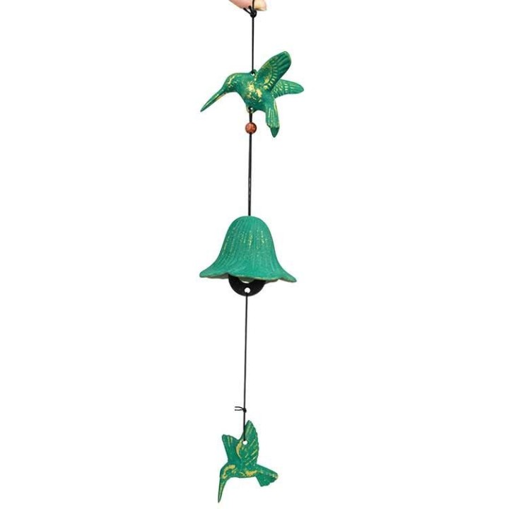 Japanisches Windspiel aus Gusseisen, Kolibri - Grün - 1 Stk - Aromandise