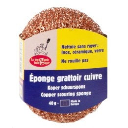 Kupfer-Scheuerschwamm – Reinigt gründlich, ohne zu kratzen – La Droguerie écologique
