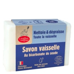 Feste Geschirrseife mit Natron – Zero Waste, hergestellt in Frankreich – 150 g – La Droguerie écologique