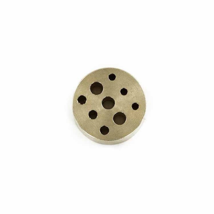 Porte encens/Support multi-bâtonnets en laiton - 9 trous/3 tailles - 2x1 cm - Les encens du monde