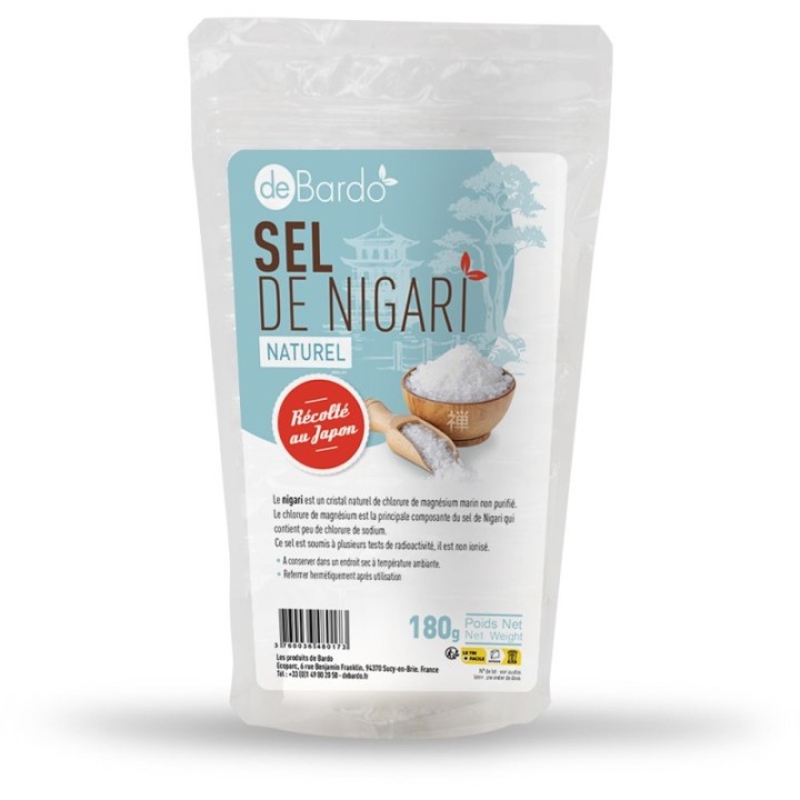 Sel de Nigari naturel du Japon, Chlorure de magnésium marin non purifié - 180g - De Bardo