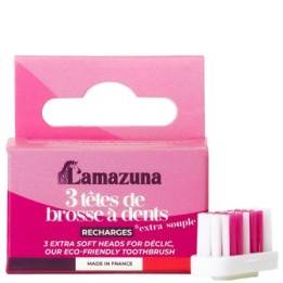 3 têtes de brosse à dents de rechange, Extra Souple - Lamazuna