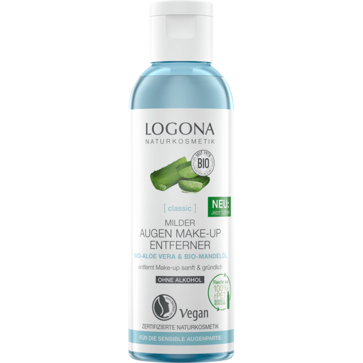 Olio detergente per gli occhi, Rose & Aloe Bio - 125ml - Logona