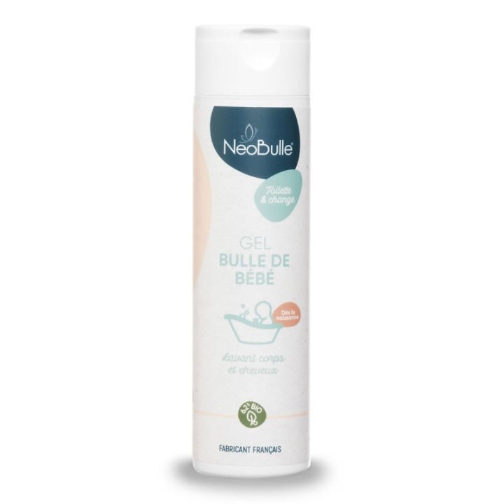 Gel lavante biologico extra delicato "Bolla di bebè", utilizzabile dalla nascita – 400 ml – NéoBulle