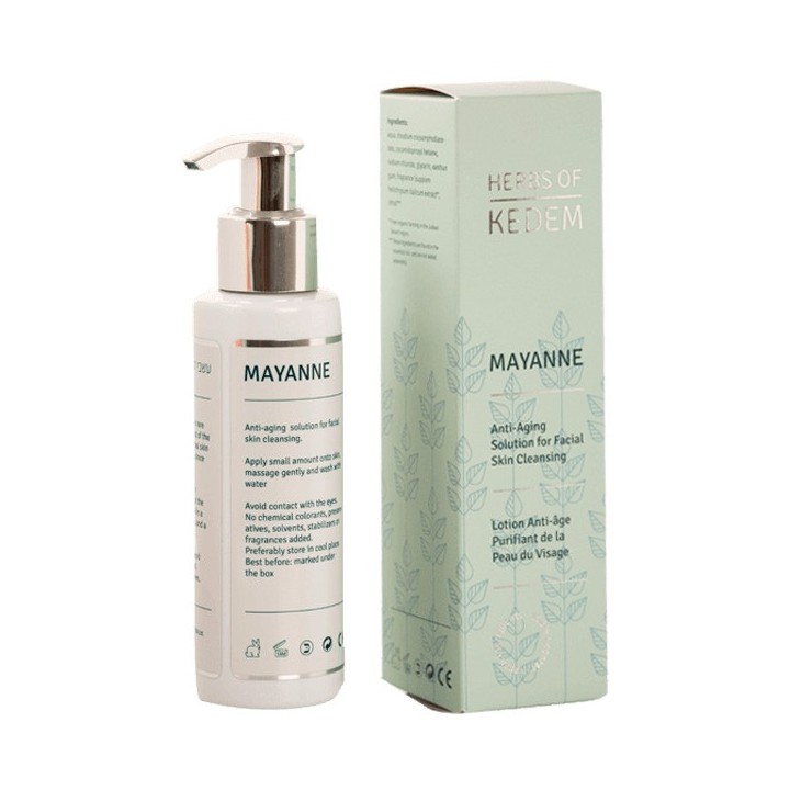 MAYANNE, Sanfte Gesichtsreinigung mit Pflanzen aus Judäa - 120ml - Herbs of Kedem